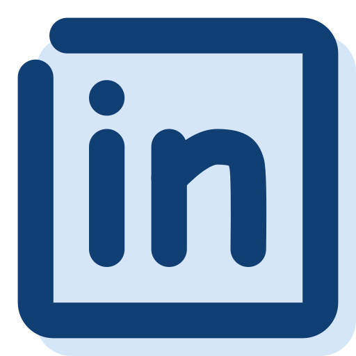 Linkedin, professional network icon